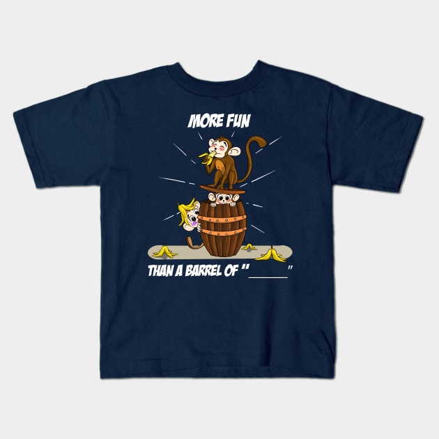 Jake's Monkey Fun Kids T-Shirt by RAWRTY ANIMALS